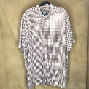 Big & Tall Harbor Bay Men's 2XLT Short Sleeve Button Down Shirt - LIKE NEW